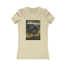 Load image into Gallery viewer, DinoEncounters T-Rex Augmented Reality Dinosaur Women's Fitted T-shirt