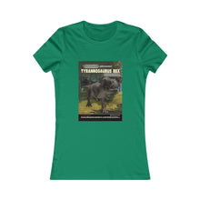 Load image into Gallery viewer, DinoEncounters T-Rex Augmented Reality Dinosaur Women's Fitted T-shirt