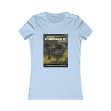 Load image into Gallery viewer, DinoEncounters T-Rex Augmented Reality Dinosaur Women's Fitted T-shirt