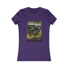 Load image into Gallery viewer, DinoEncounters T-Rex Augmented Reality Dinosaur Women&#39;s Fitted T-shirt
