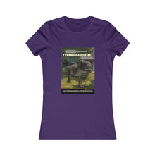 Load image into Gallery viewer, DinoEncounters T-Rex Augmented Reality Dinosaur Women's Fitted T-shirt