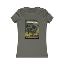 Load image into Gallery viewer, DinoEncounters T-Rex Augmented Reality Dinosaur Women's Fitted T-shirt