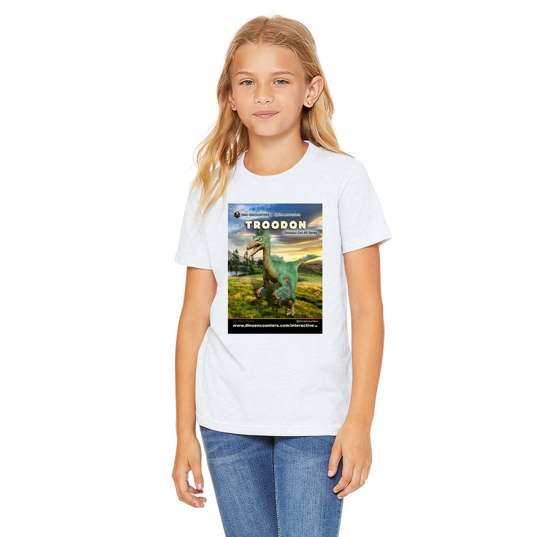 DinoEncounters Troodon Augmented Reality Dinosaur Youth T-Shirt