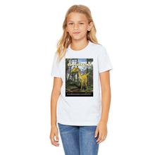 Load image into Gallery viewer, DinoEncounters Compsognathus Augmented Reality Dinosaur Youth T-Shirt