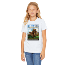 Load image into Gallery viewer, DinoEncounters Stegosaurus Augmented Reality Dinosaur Youth T-Shirt