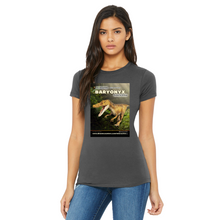 Load image into Gallery viewer, DinoEncounters Carnataurus Augmented Reality Dinosaur Women's Fitted T-shirt