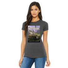 Load image into Gallery viewer, DinoEncounters Argentinosaurus Augmented Reality Dinosaur Women's Fitted T-shirt