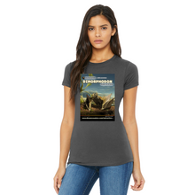 Load image into Gallery viewer, DinoEncounters Dimorphodon Augmented Reality Dinosaur Women's Fitted T-shirt