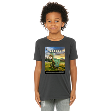 Load image into Gallery viewer, DinoEncounters Troodon Augmented Reality Dinosaur Youth T-Shirt