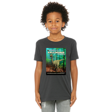 Load image into Gallery viewer, DinoEncounters Gallimimus Augmented Reality Dinosaur Youth T-Shirt