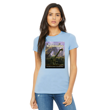 Load image into Gallery viewer, DinoEncounters Alamosaurus Augmented Reality Dinosaur Women's Fitted T-shirt