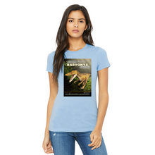 Load image into Gallery viewer, DinoEncounters Carnataurus Augmented Reality Dinosaur Women's Fitted T-shirt