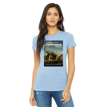 Load image into Gallery viewer, DinoEncounters Dimorphodon Augmented Reality Dinosaur Women's Fitted T-shirt