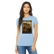 Load image into Gallery viewer, DinoEncounters Deinonychus Augmented Reality Dinosaur Women's Fitted T-shirt