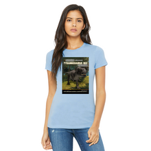Load image into Gallery viewer, DinoEncounters T-Rex Augmented Reality Dinosaur Women's Fitted T-shirt