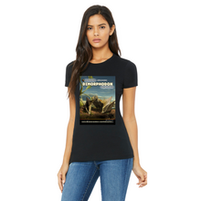Load image into Gallery viewer, DinoEncounters Dimorphodon Augmented Reality Dinosaur Women's Fitted T-shirt