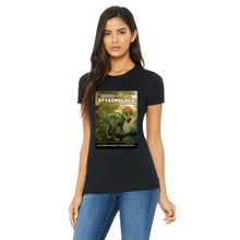 Load image into Gallery viewer, DinoEncounters Stygimoloch Augmented Reality Dinosaur Women's Fitted T-shirt
