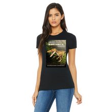 Load image into Gallery viewer, DinoEncounters Carnataurus Augmented Reality Dinosaur Women's Fitted T-shirt