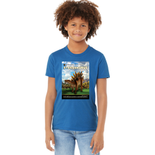 Load image into Gallery viewer, DinoEncounters Stegosaurus Augmented Reality Dinosaur Youth T-Shirt