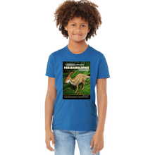 Load image into Gallery viewer, DinoEncounters Parasaurolophus Augmented Reality Dinosaur Youth T-Shirt
