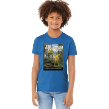 Load image into Gallery viewer, DinoEncounters Compsognathus Augmented Reality Dinosaur Youth T-Shirt