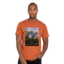 Load image into Gallery viewer, DinoEncounters Alamosaurus Augmented Reality Dinosaur  Men's T-shirt!