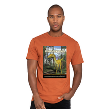 Load image into Gallery viewer, DinoEncounters Compsognathus Augmented Reality Dinosaur Men's T-shirt!