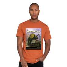 Load image into Gallery viewer, DinoEncounters Triceratops Augmented Reality Dinosaur Men's T-shirt!