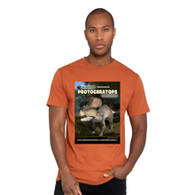Load image into Gallery viewer, DinoEncounters Protoceratops Augmented Reality Dinosaur Men's T-shirt!