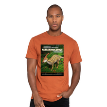 Load image into Gallery viewer, DinoEncounters Parasaurolophus Augmented Reality Dinosaur Men's T-shirt!