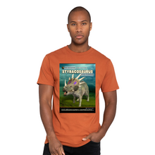 Load image into Gallery viewer, DinoEncounters Styracosaurus Augmented Reality Dinosaur Men's T-shirt!