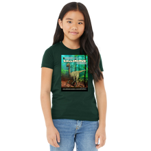 Load image into Gallery viewer, DinoEncounters Gallimimus Augmented Reality Dinosaur Youth T-Shirt