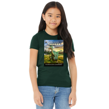 Load image into Gallery viewer, DinoEncounters Troodon Augmented Reality Dinosaur Youth T-Shirt