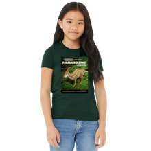 Load image into Gallery viewer, DinoEncounters Parasaurolophus Augmented Reality Dinosaur Youth T-Shirt