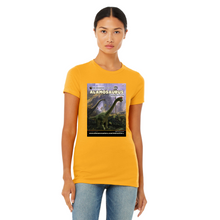 Load image into Gallery viewer, DinoEncounters Alamosaurus Augmented Reality Dinosaur Women's Fitted T-shirt