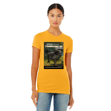 Load image into Gallery viewer, DinoEncounters T-Rex Augmented Reality Dinosaur Women's Fitted T-shirt