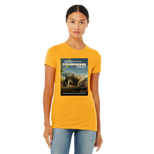 Load image into Gallery viewer, DinoEncounters Dimorphodon Augmented Reality Dinosaur Women's Fitted T-shirt