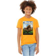 Load image into Gallery viewer, DinoEncounters Stegosaurus Augmented Reality Dinosaur Youth T-Shirt