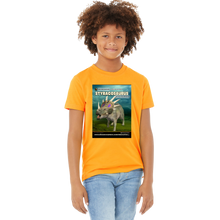 Load image into Gallery viewer, DinoEncounters Styracosaurus Augmented Reality Dinosaur Youth T-Shirt