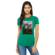 Load image into Gallery viewer, DinoEncounters Alamosaurus Augmented Reality Dinosaur Women's Fitted T-shirt