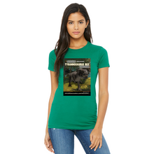 Load image into Gallery viewer, DinoEncounters T-Rex Augmented Reality Dinosaur Women's Fitted T-shirt