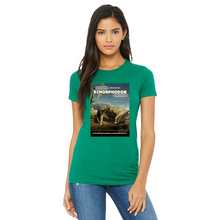 Load image into Gallery viewer, DinoEncounters Dimorphodon Augmented Reality Dinosaur Women's Fitted T-shirt
