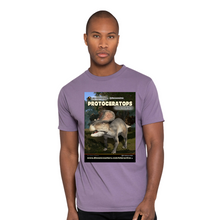 Load image into Gallery viewer, DinoEncounters Protoceratops Augmented Reality Dinosaur Men's T-shirt!