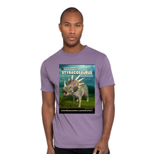 Load image into Gallery viewer, DinoEncounters Styracosaurus Augmented Reality Dinosaur Men's T-shirt!
