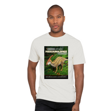 Load image into Gallery viewer, DinoEncounters Parasaurolophus Augmented Reality Dinosaur Men&#39;s T-shirt!
