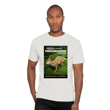 Load image into Gallery viewer, DinoEncounters Parasaurolophus Augmented Reality Dinosaur Men's T-shirt!