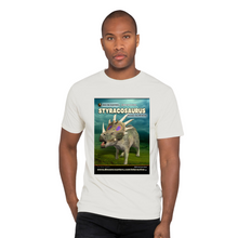 Load image into Gallery viewer, DinoEncounters Styracosaurus Augmented Reality Dinosaur Men's T-shirt!