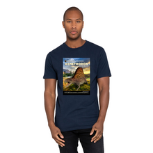 Load image into Gallery viewer, DinoEncounters Dimetrodon Augmented Reality Dinosaur Men's T-shirt!