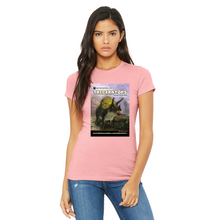 Load image into Gallery viewer, DinoEncounters Triceratops Augmented Reality Dinosaur Women's Fitted T-shirt