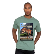 Load image into Gallery viewer, DinoEncounters Carnataurus Augmented Reality Dinosaur Men&#39;s T-shirt!

